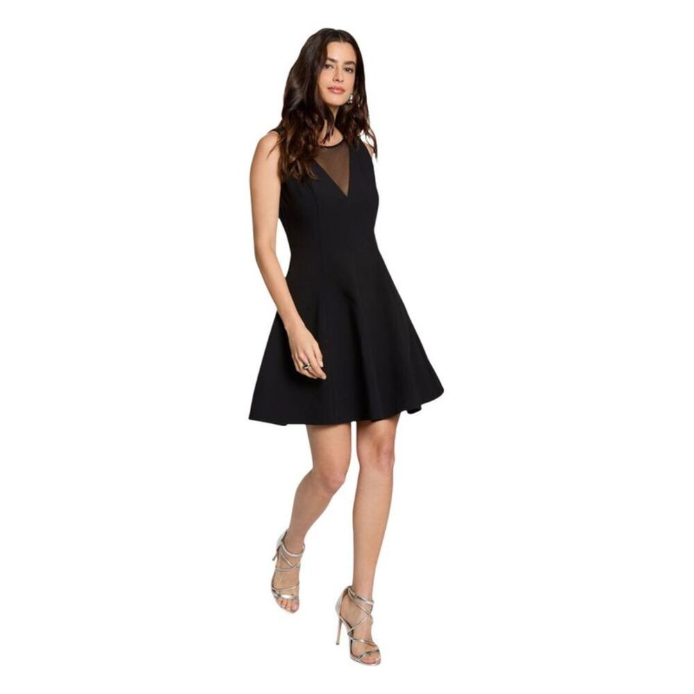 Morgan De Toi Black Polyester Midi Women's Dress